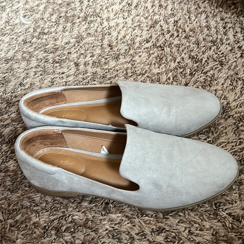 Grey loafers